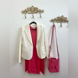 Let’s style. you … white chic blazer L